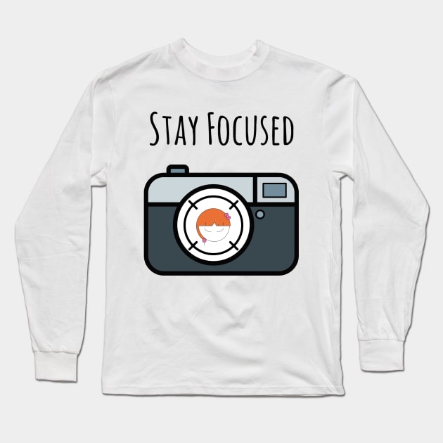 Stay Focused Girl Concentration Span Management Long Sleeve T-Shirt by Wesolution Studios